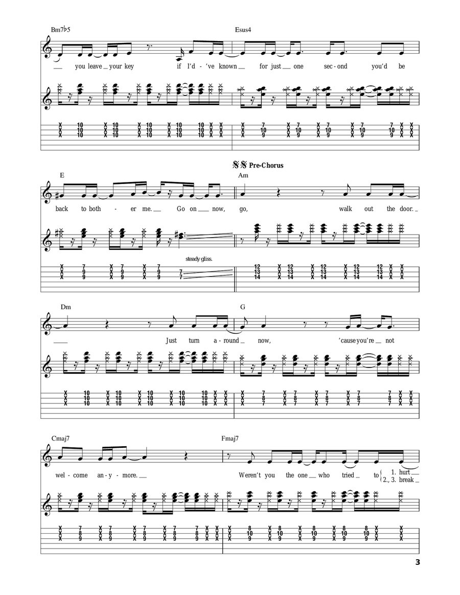 I Will Survive Acoustic Guitar scores gallery preview page 3