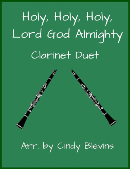 Holy, Holy, Holy, Lord God Almighty, Clarinet Duet image number null