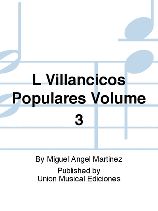 Book cover for L Villancicos Populares Volume 3