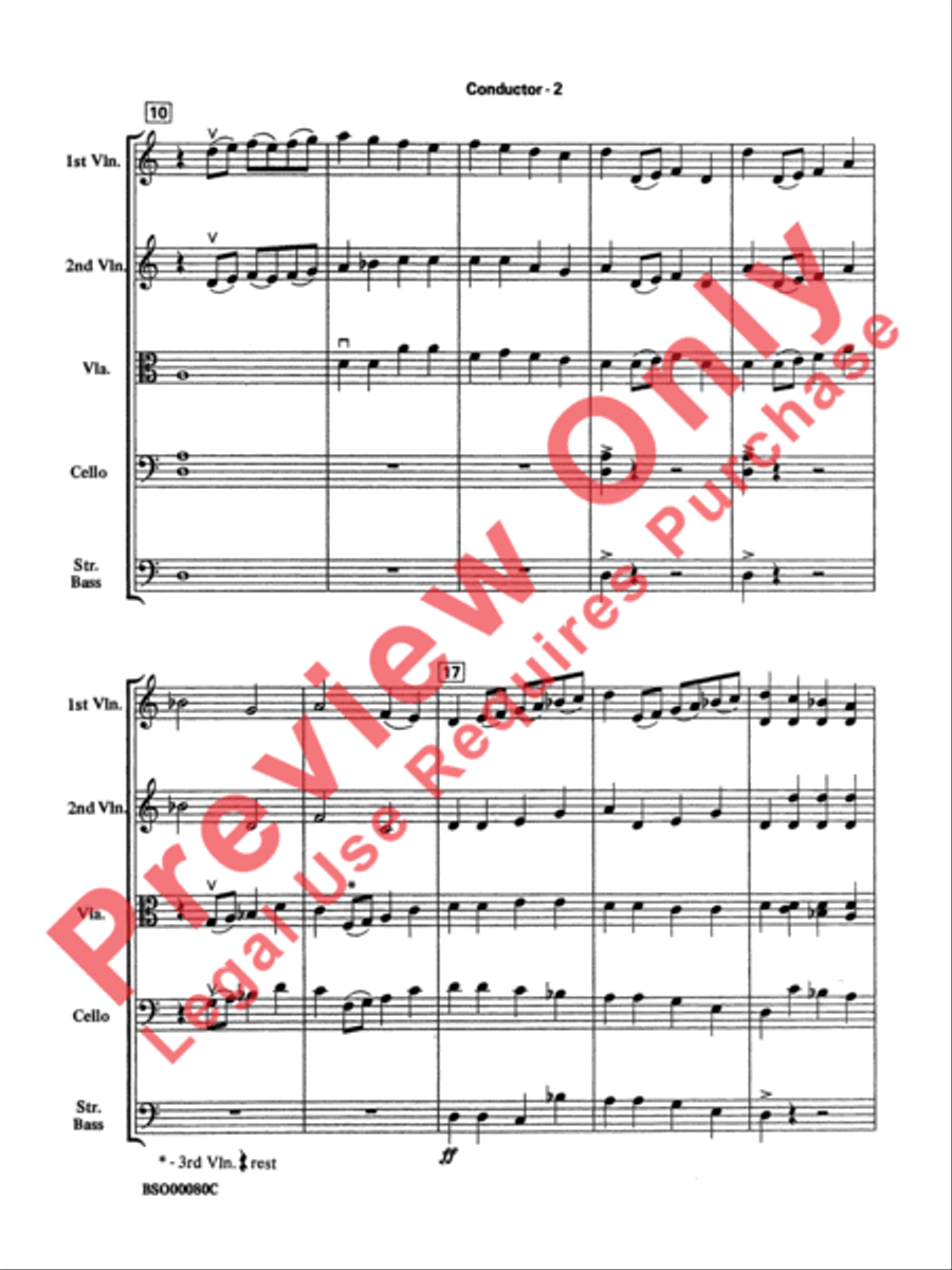 Fantasia for Strings String Orchestra scores gallery preview page 4