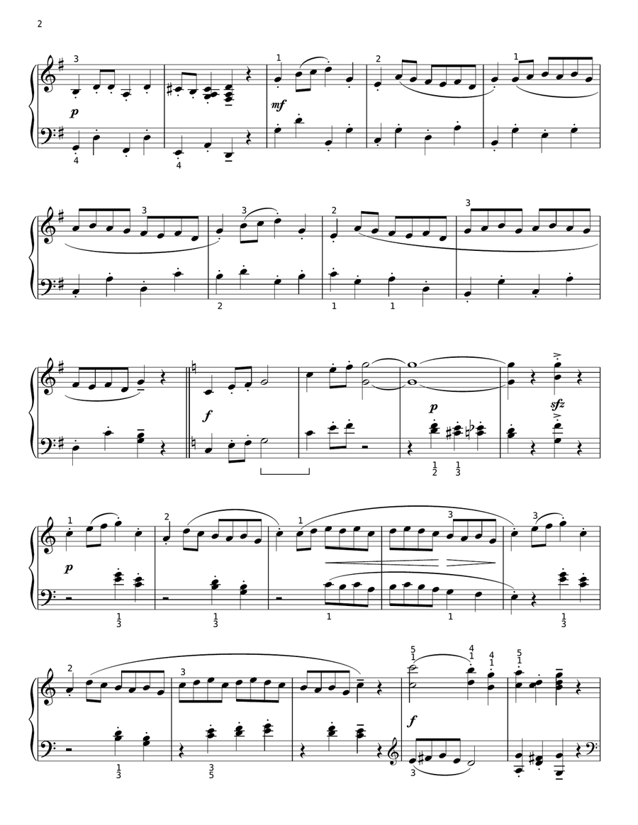 Baroque Hoedown [Classical version] (arr. Phillip Keveren) Piano Solo scores gallery preview page 2