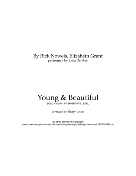 Young And Beautiful image number null