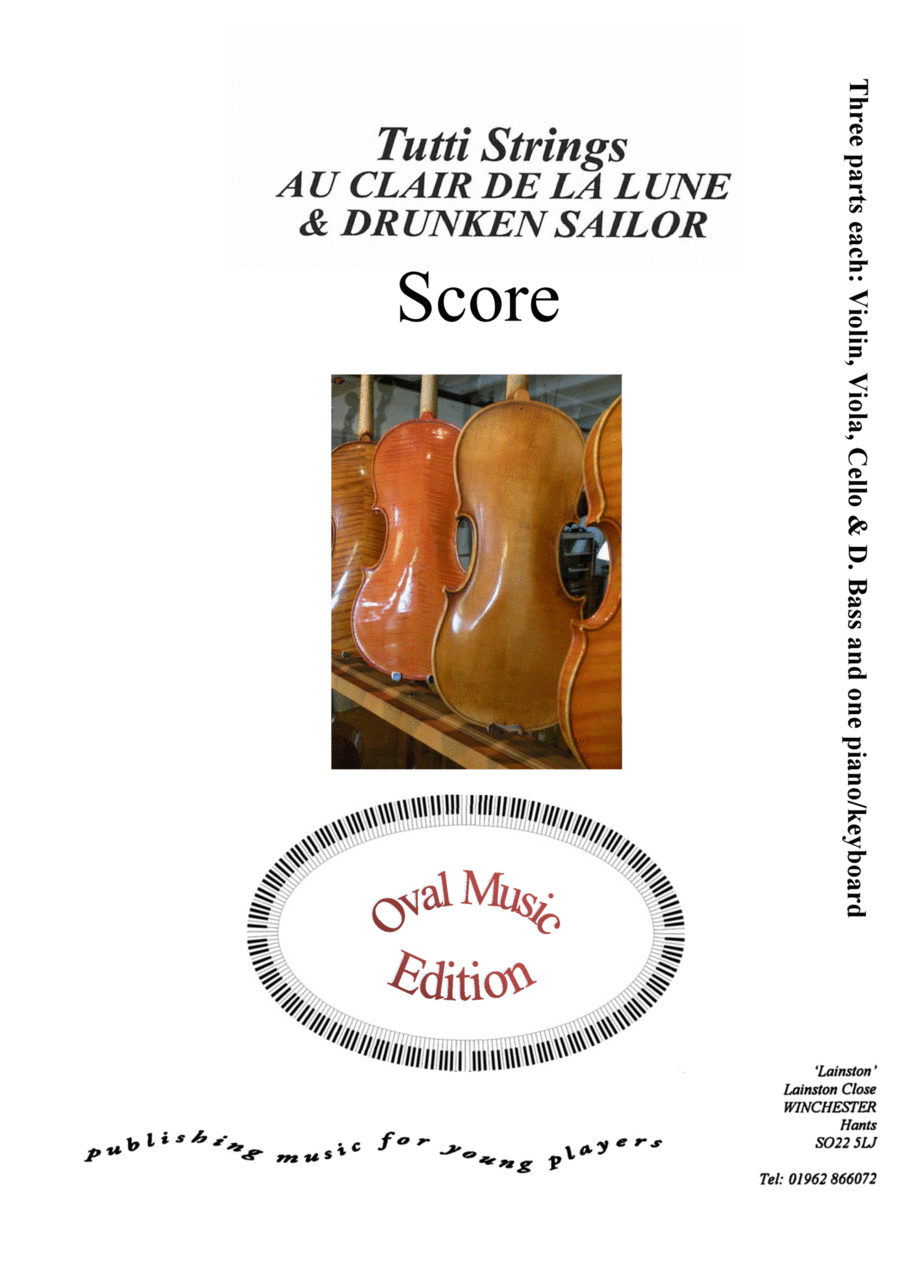 Au Clair de Lune & Drunken Sailor - Score Only Score scores gallery preview page 1