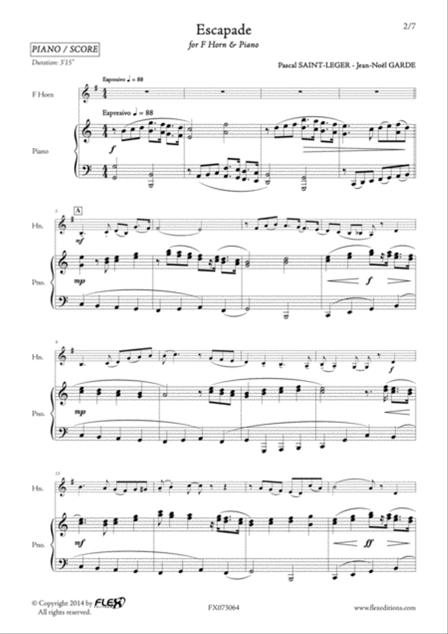 Escapade Escapade Piano Accompaniment scores gallery preview page 2