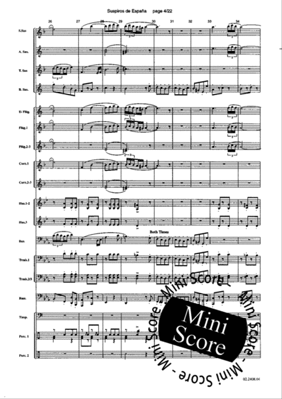 Suspiros de Espana Fanfare Band scores gallery preview page 8
