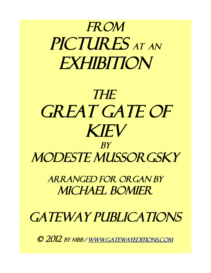 The Great Gate of Kiev from 