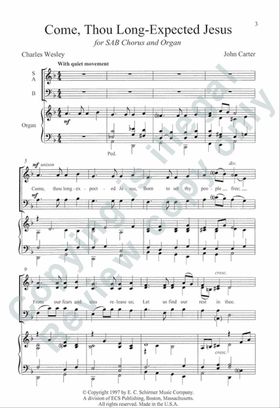 Somerset Anthem Books, Volume IV (Christmastide) 3-Part scores gallery preview page 3