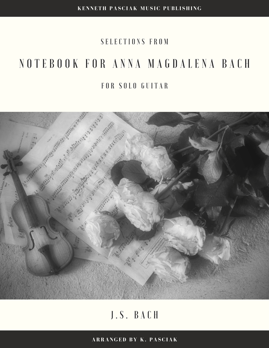Selections from Notebook for Anna Magdalena Bach (for Solo Guitar) Classical Guitar scores gallery preview page 1