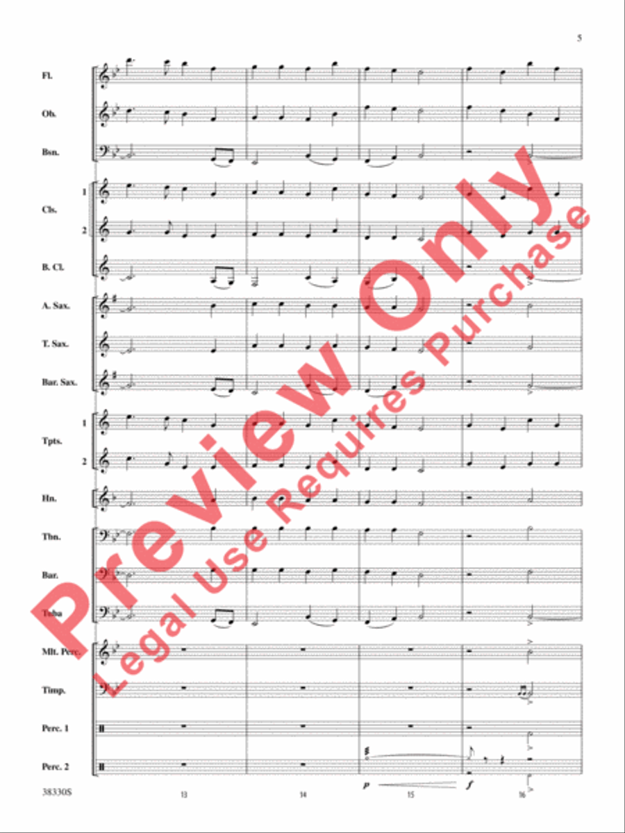 From the Realms of Glory! Concert Band scores gallery preview page 6