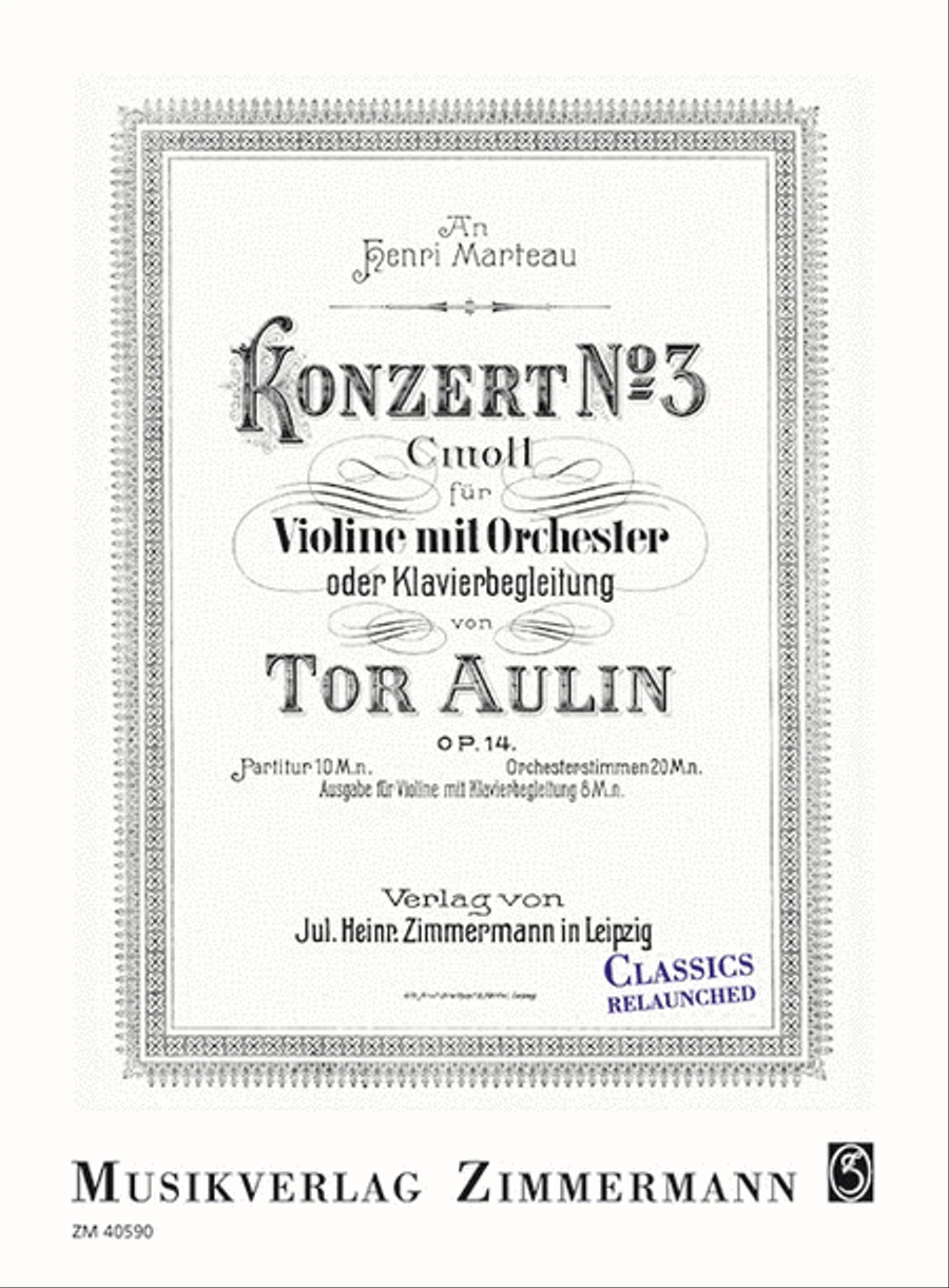 Konzert No. 3 in c-Moll, Op. 14 Orchestra scores gallery preview page 1