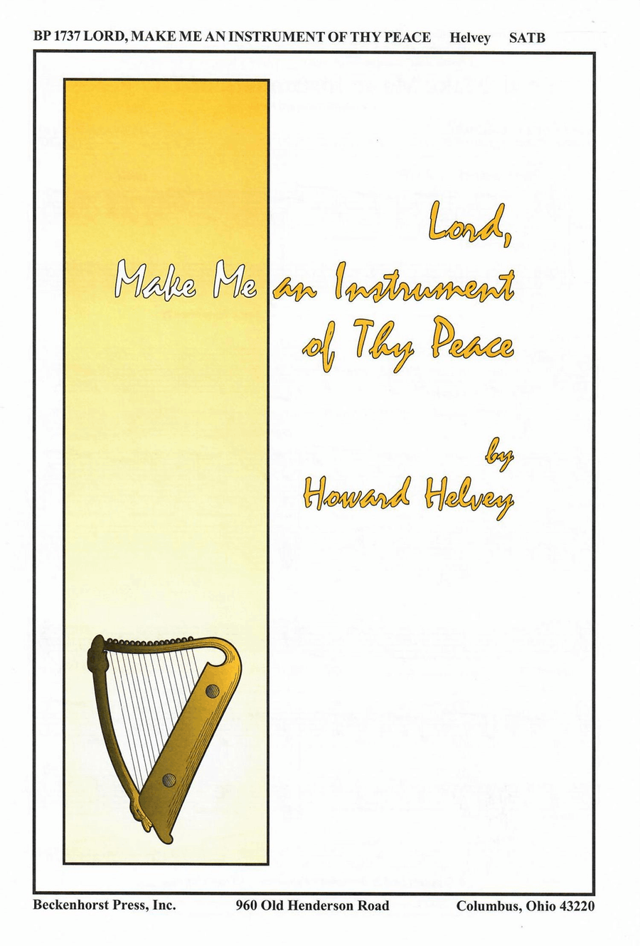 Lord, Make Me an Instrument of Thy Peace 4-Part scores gallery preview page 1