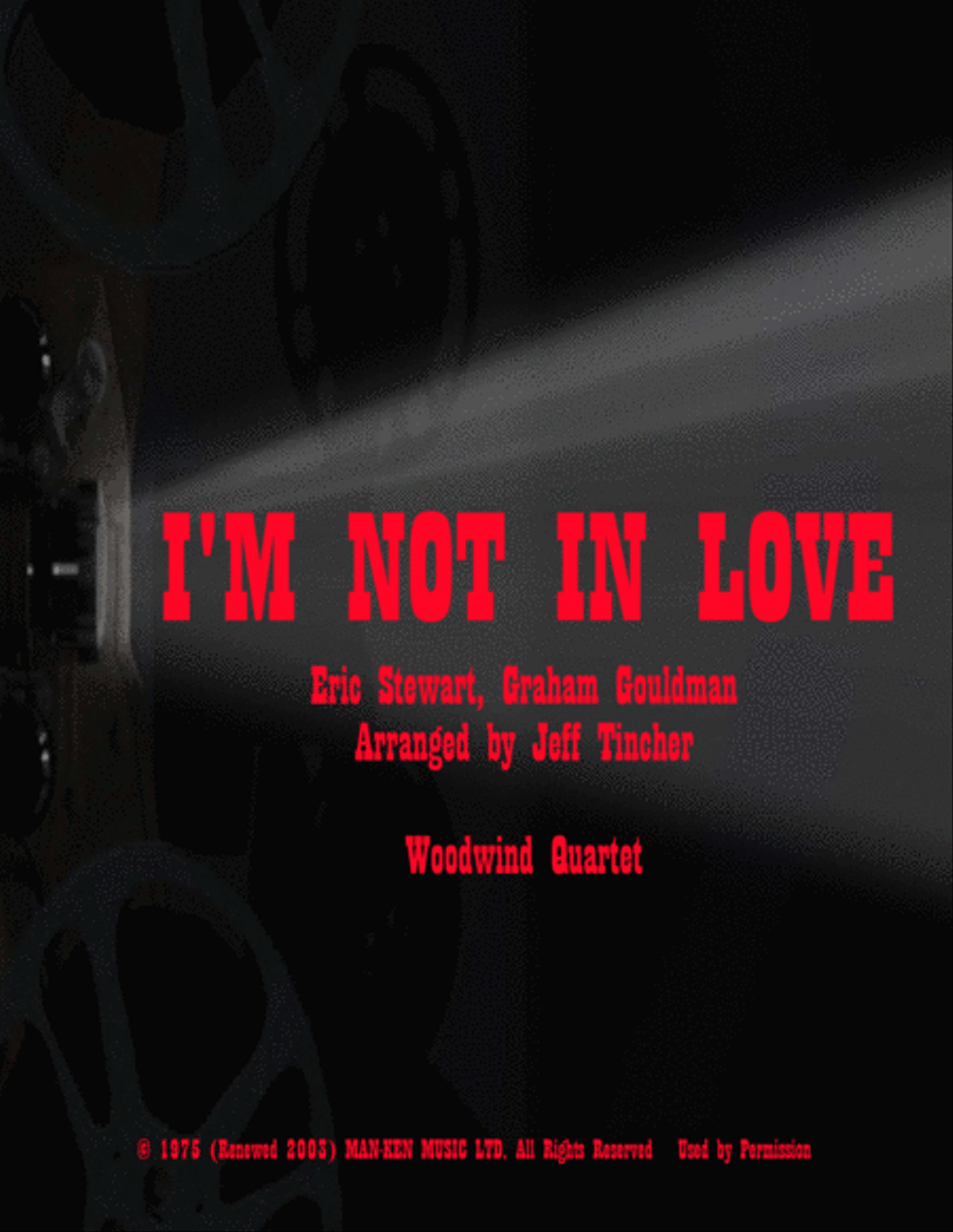 I'm Not In Love Woodwind Quartet scores gallery preview page 1