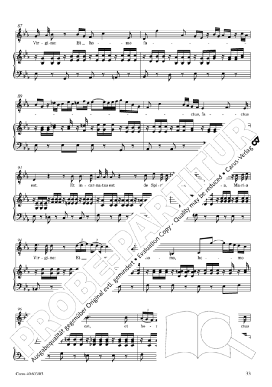 Grosse Orgelsolomesse in Es 4-Part scores gallery preview page 34