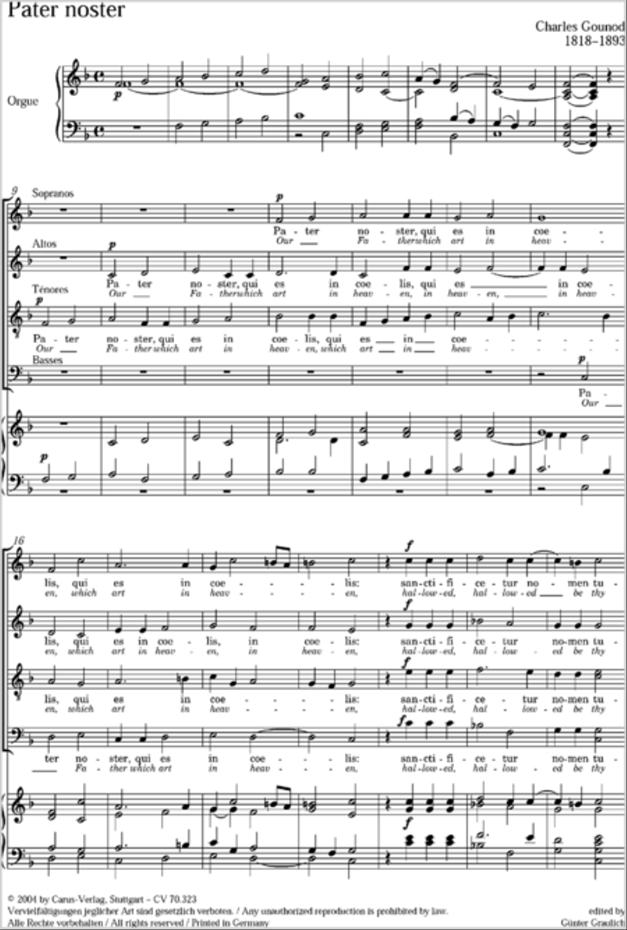 Pater noster Pater noster 4-Part scores gallery preview page 9