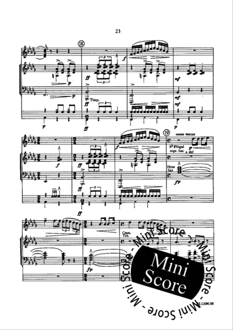 Impressions Rhapsodiques Concert Band scores gallery preview page 26
