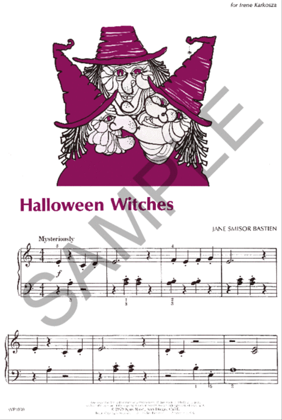 Halloween Witches Piano Method scores gallery preview page 2
