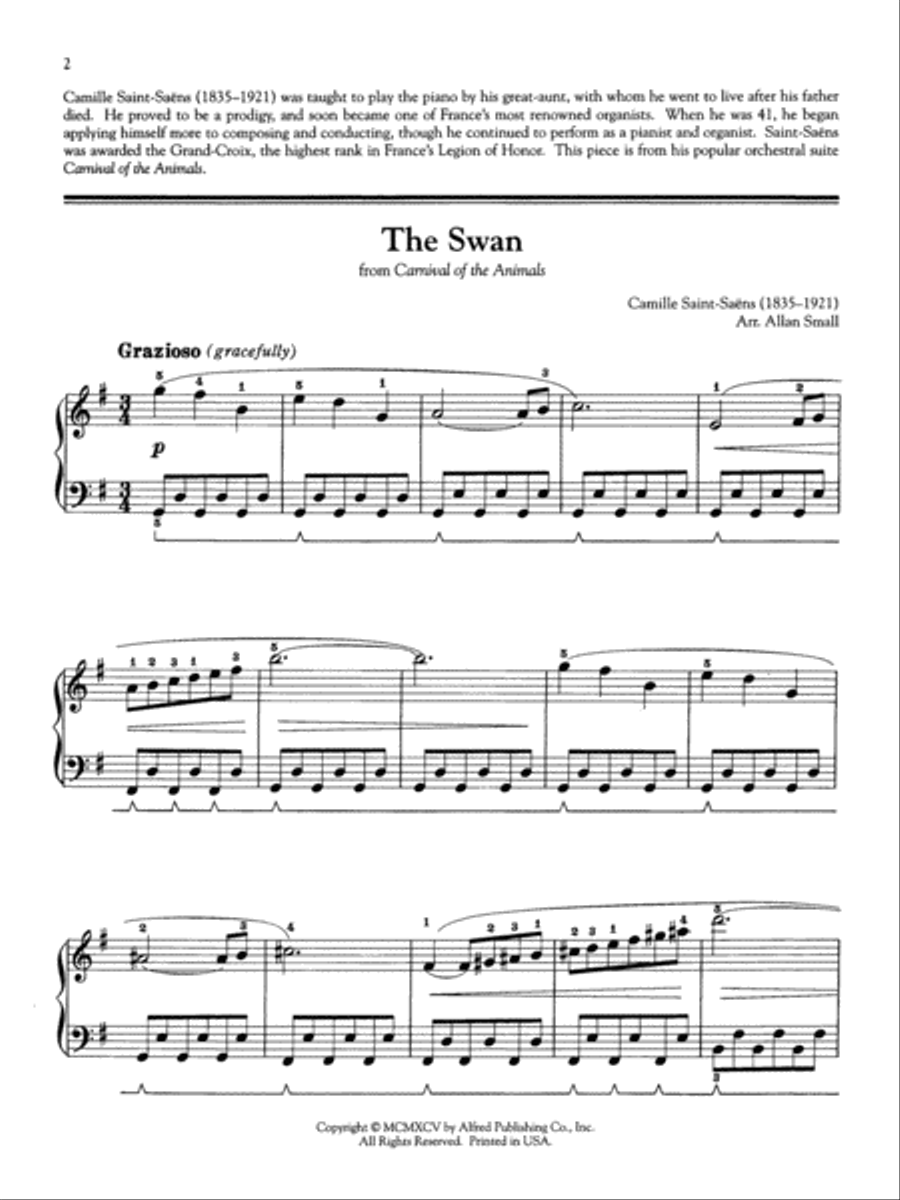 The Swan The Swan Small Ensemble scores gallery preview page 2