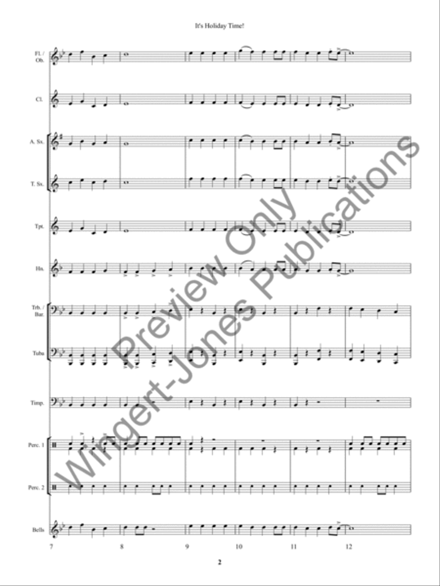 It's Holiday Time! Concert Band scores gallery preview page 6