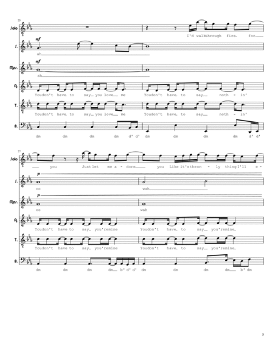 Adore You Divisi scores gallery preview page 5