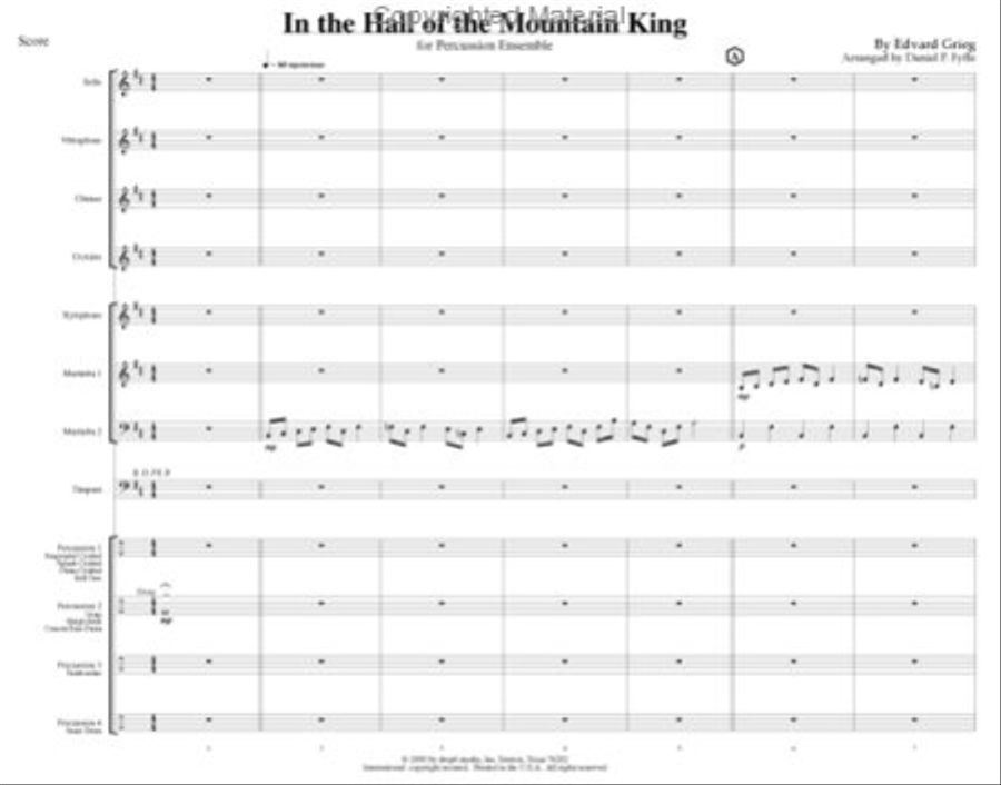 In the Hall of the Mountain King Percussion Ensemble scores gallery preview page 3