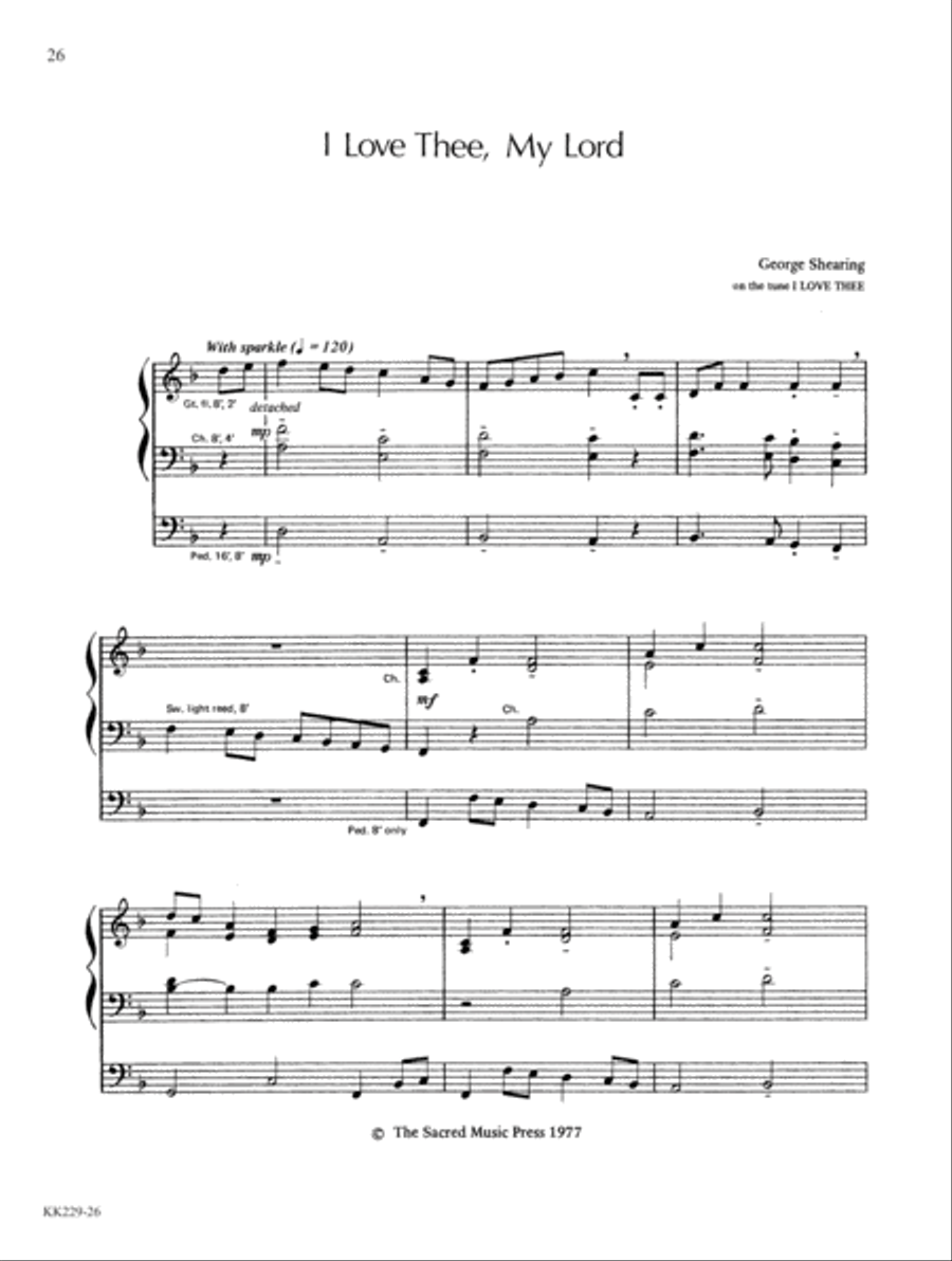 Sacred Sounds from George Shearing For Organ Organ Solo scores gallery preview page 11