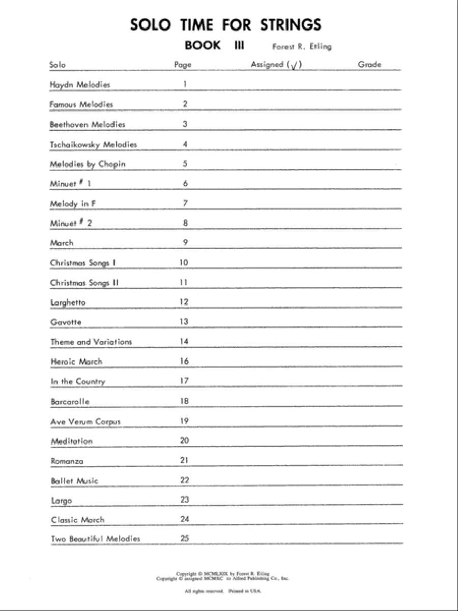 Solo Time for Strings, Book 3 Chamber Orchestra scores gallery preview page 5