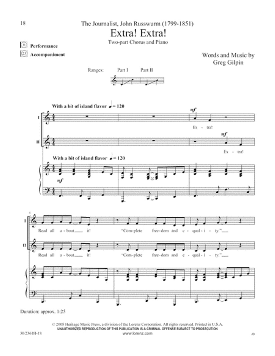 Ten Who Counted 2-Part scores gallery preview page 19