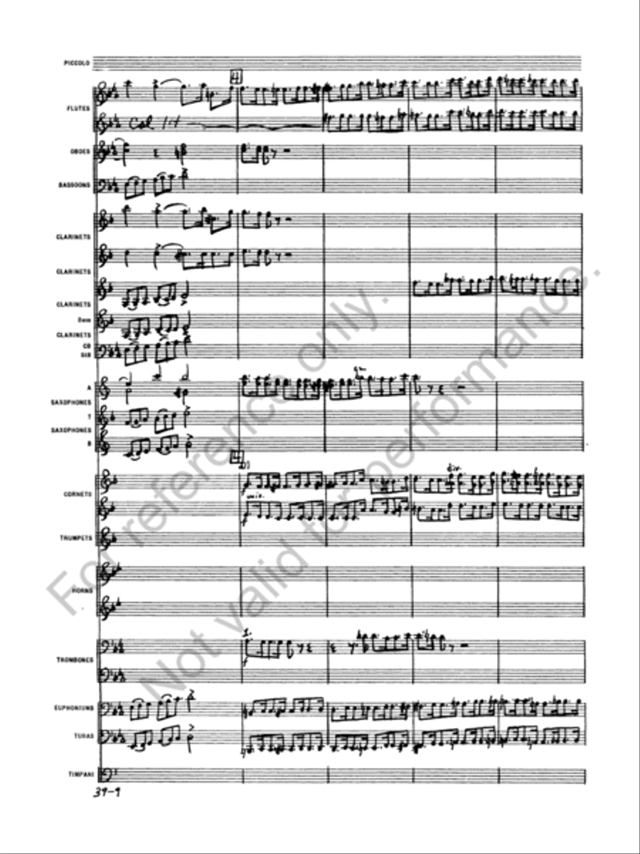 Euryanthe Concert Band scores gallery preview page 11