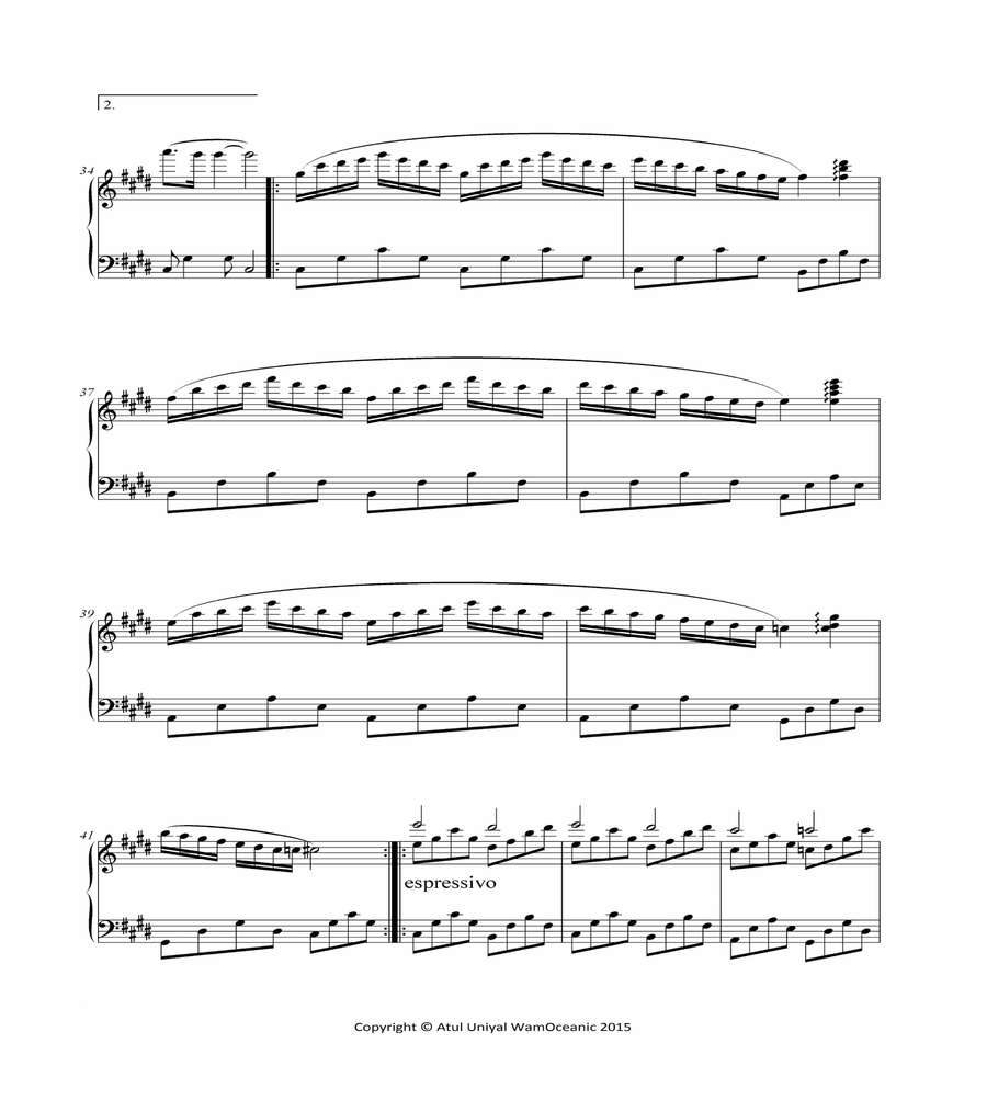 The Nocturne of Your Cherished Memories Piano Solo scores gallery preview page 4