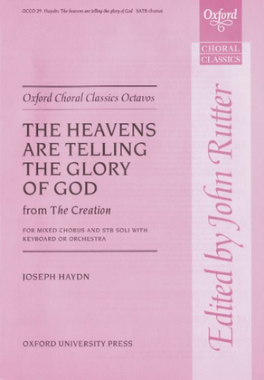Book cover for The heavens are telling (from The Creation)