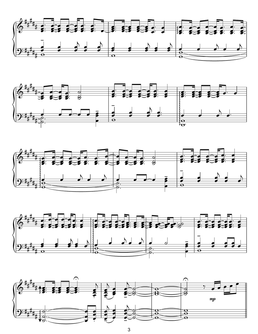 The Snow Prelude No. 15 Piano Solo scores gallery preview page 3