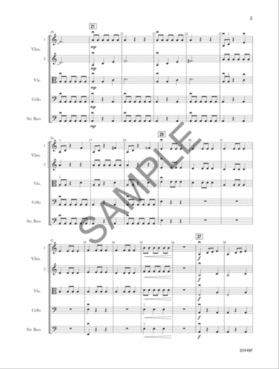 Chasing the Storm - Score String Orchestra scores gallery preview page 6
