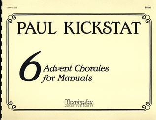 Book cover for Six Advent Chorales for Manuals