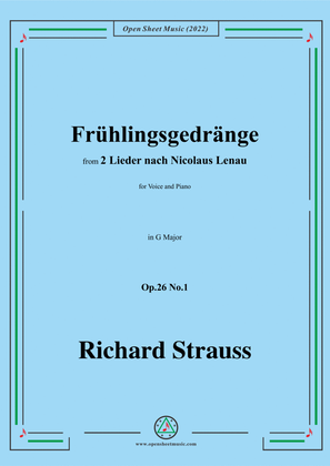 Richard Strauss-Frühlingsgedränge,in G Major