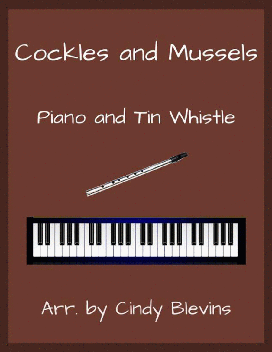 Cockles and Mussels, Piano and Tin Whistle (D) Piano scores gallery preview page 1