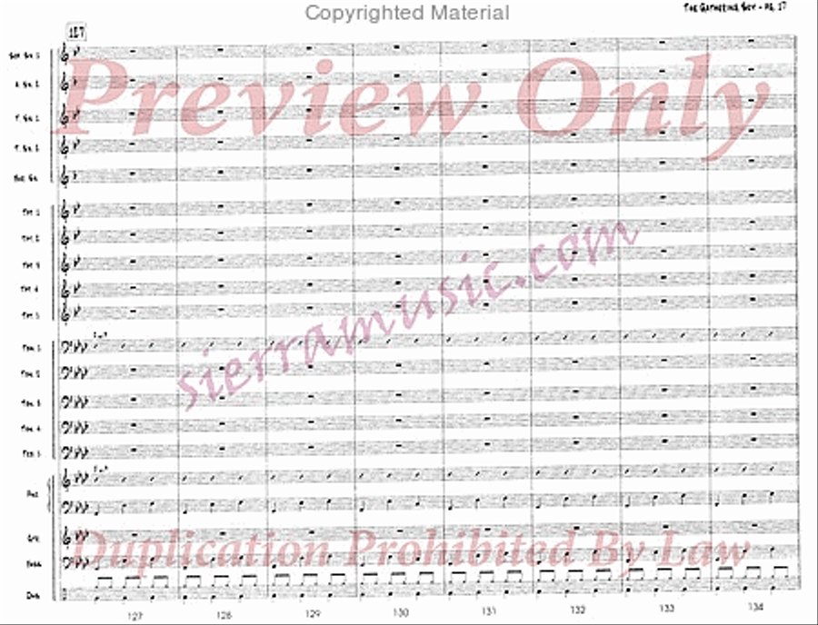 The Gathering Sky Jazz Ensemble scores gallery preview page 18