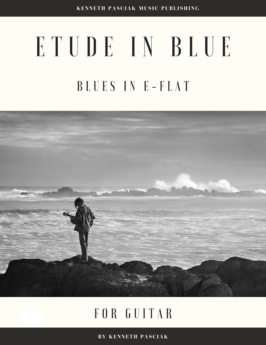 Etude in Blue - Blues in E-Flat Electric Guitar scores gallery preview page 1