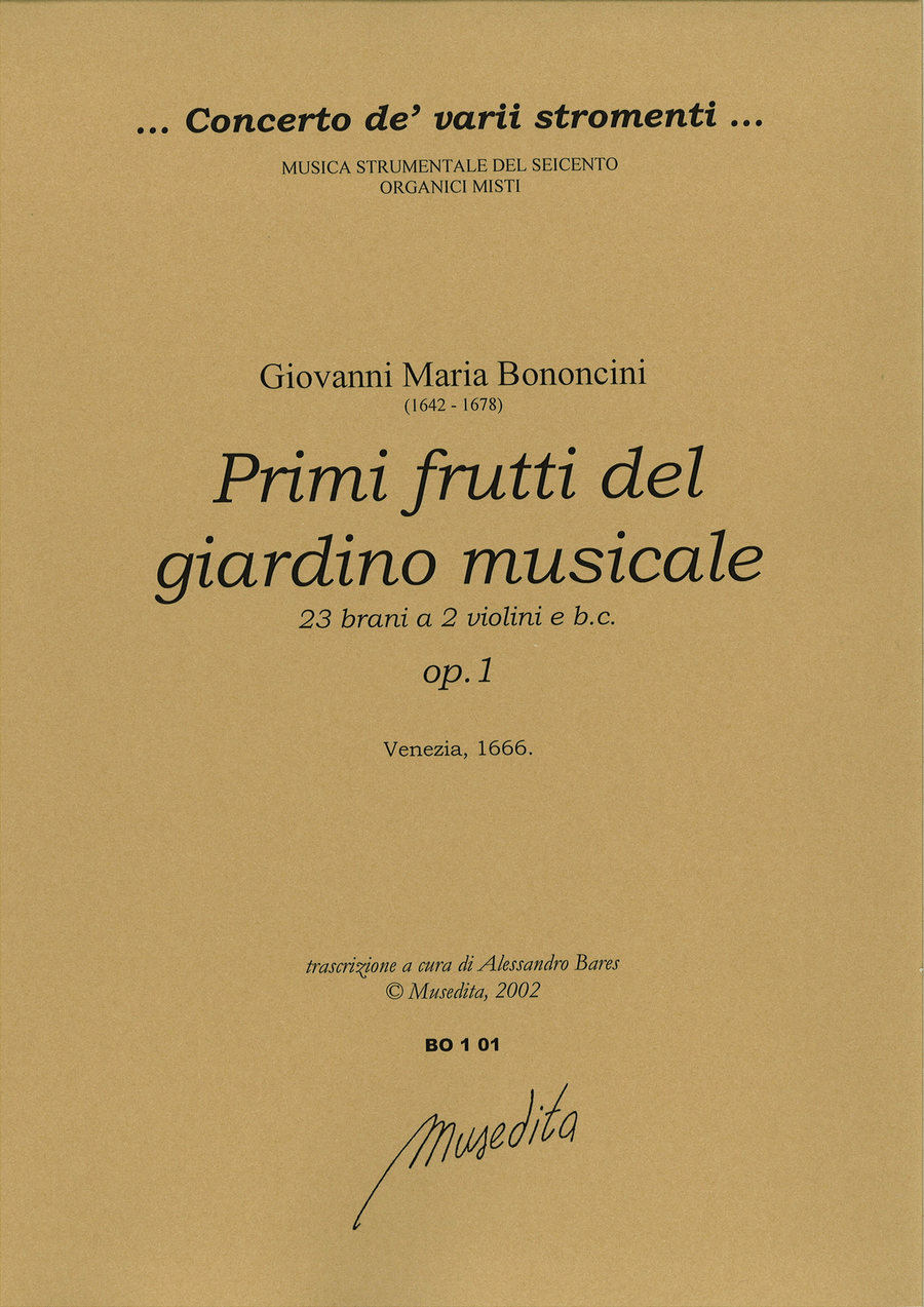 Primi frutti del giardino musicale op.1 (Venezia, 1666)