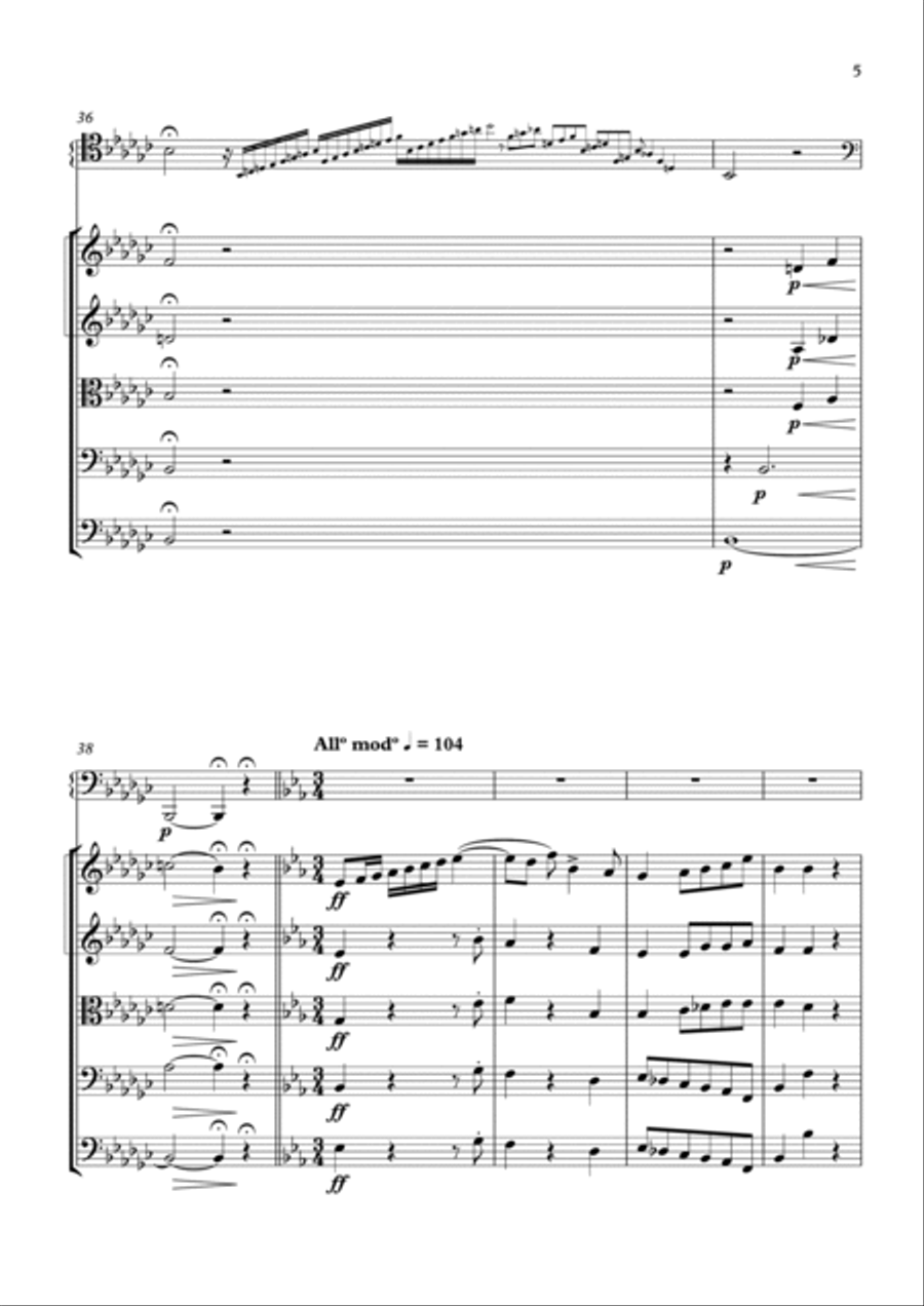 MORCEAU SYMPHONIQUE String Orchestra scores gallery preview page 6