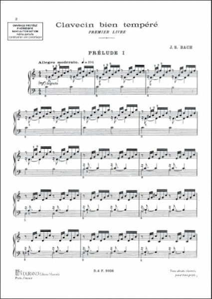 Clavecin Bien Tempere V.1 Piano (Revision