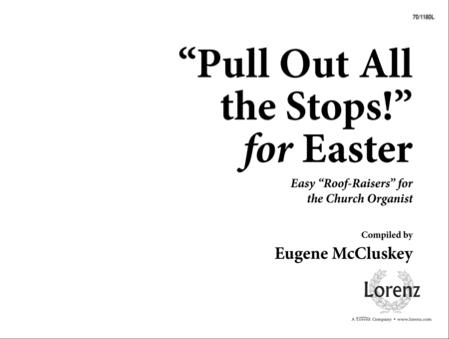 Pull Out All the Stops! for Easter Organ scores gallery preview page 1