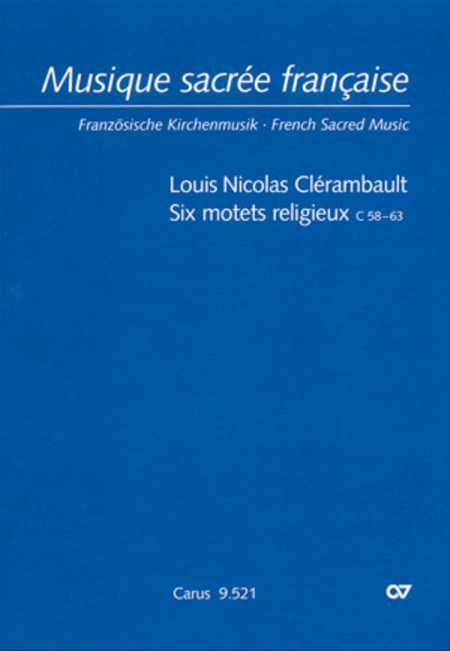 Six Motets (Sechs Motetten) Score scores gallery preview page 1