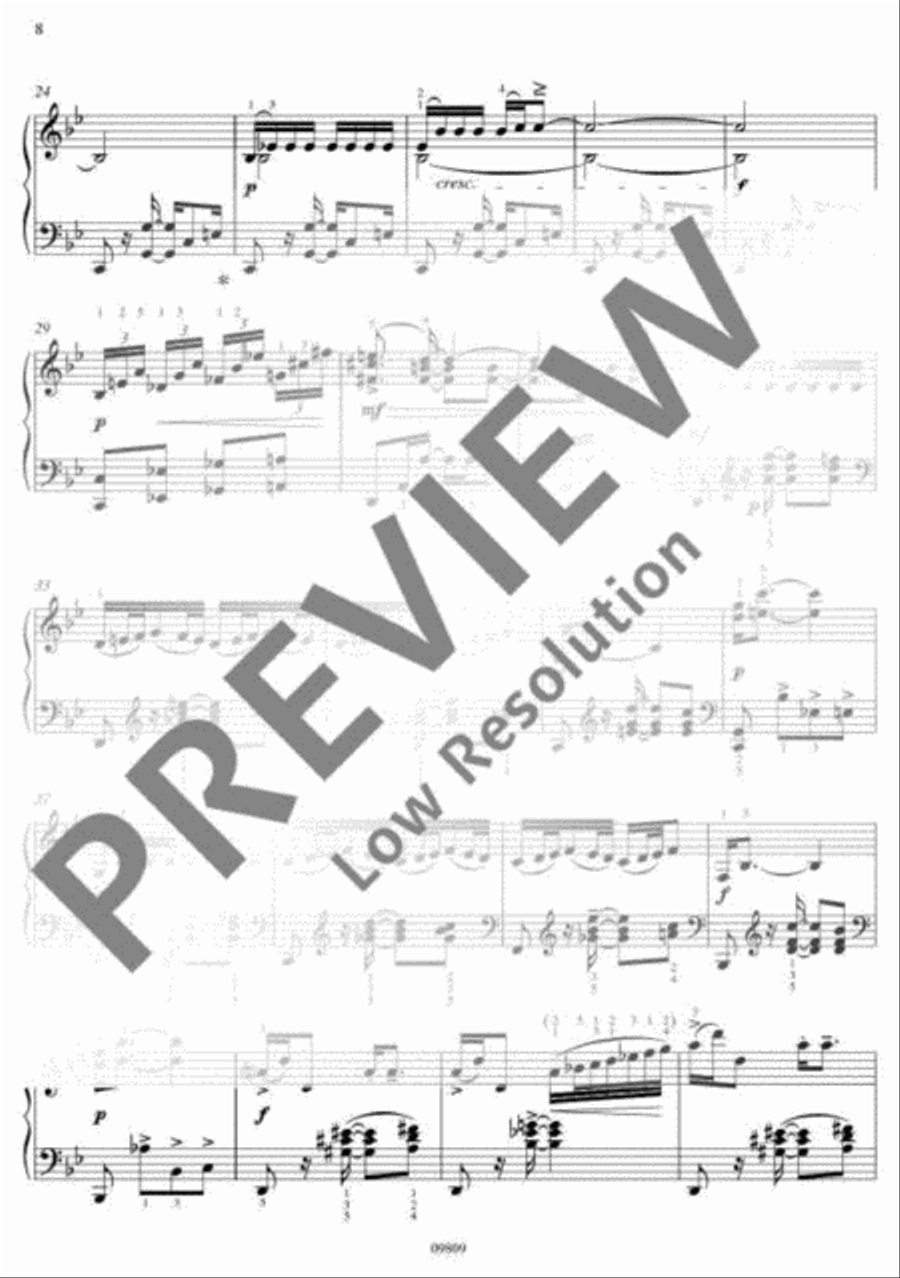 3 Preludes Piano Solo scores gallery preview page 9