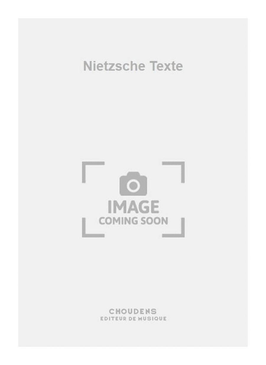 Nietzsche Texte Voice scores gallery preview page 1