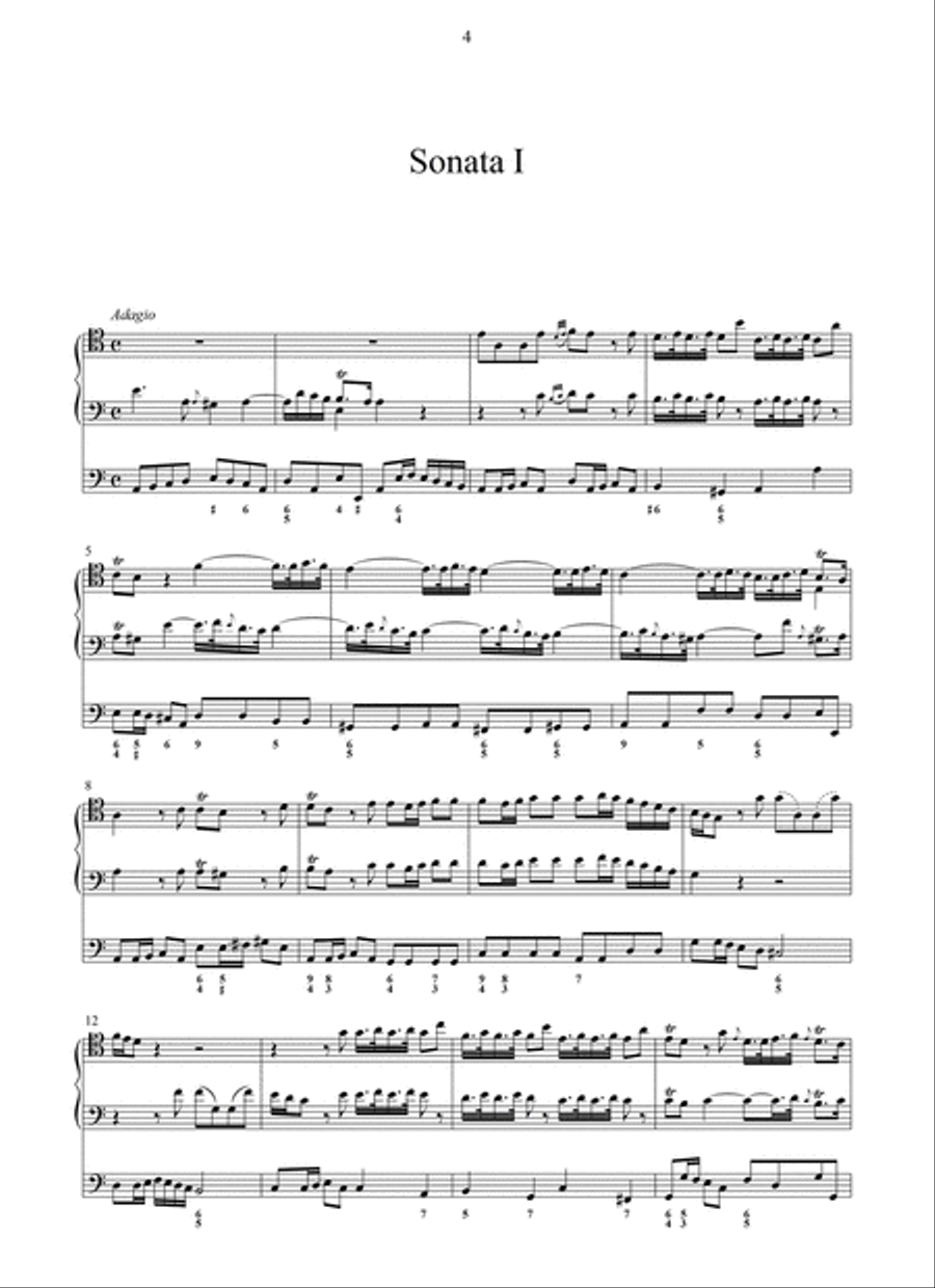 6 Sonatas or Trios (London, [1741]) Cello scores gallery preview page 2