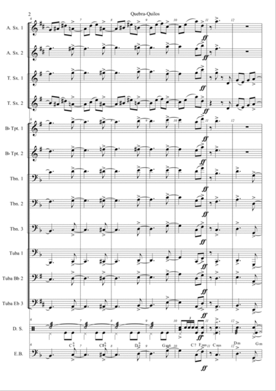 Quebra-Quilos Quebra-Quilos Concert Band scores gallery preview page 3