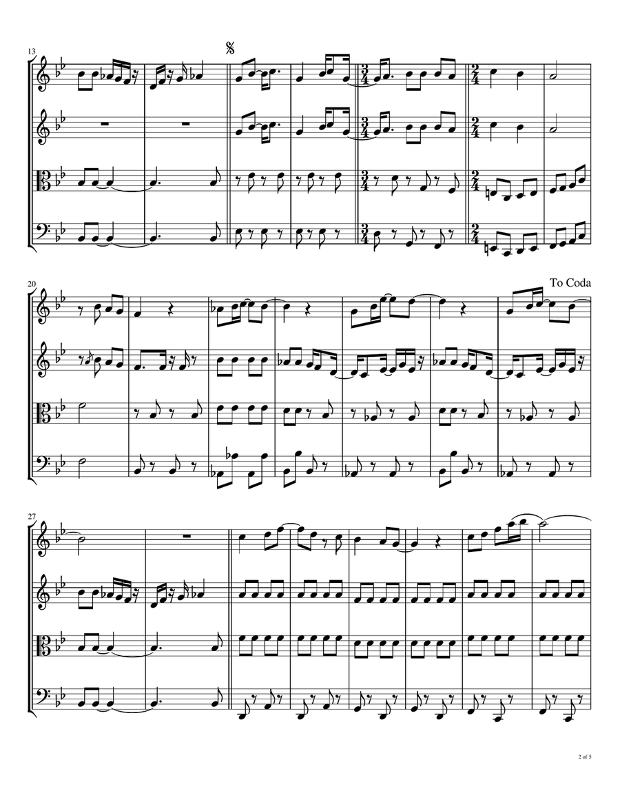 Martha My Dear String Quartet scores gallery preview page 3