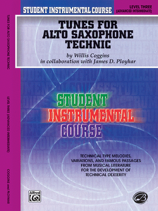 Book cover for Student Instrumental Course Tunes for Alto Saxophone Technic