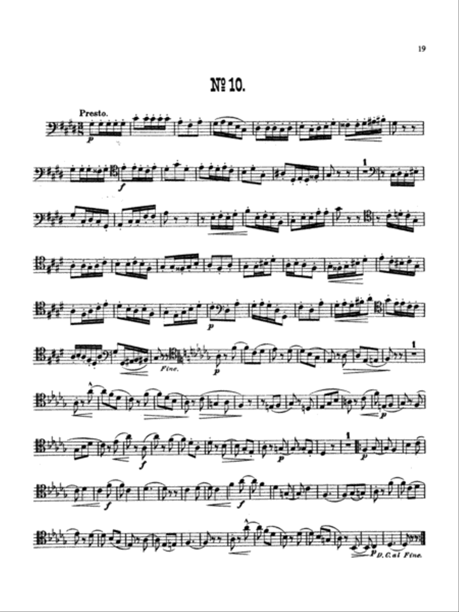 Milde: Fifty Concert Studies, Op. 26 Bassoon Solo scores gallery preview page 1