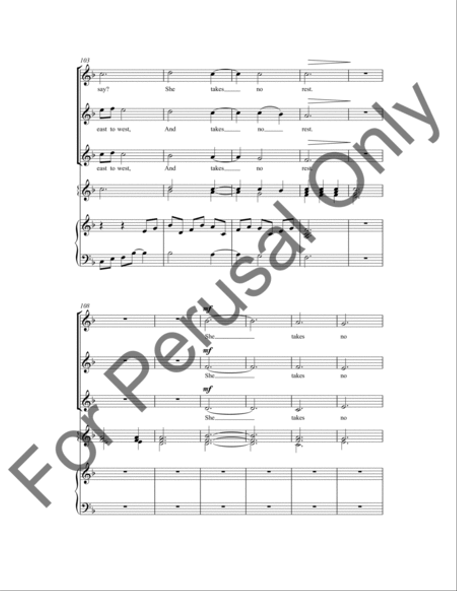 Is The Moon Tired? (Choral Score) SSA scores gallery preview page 11